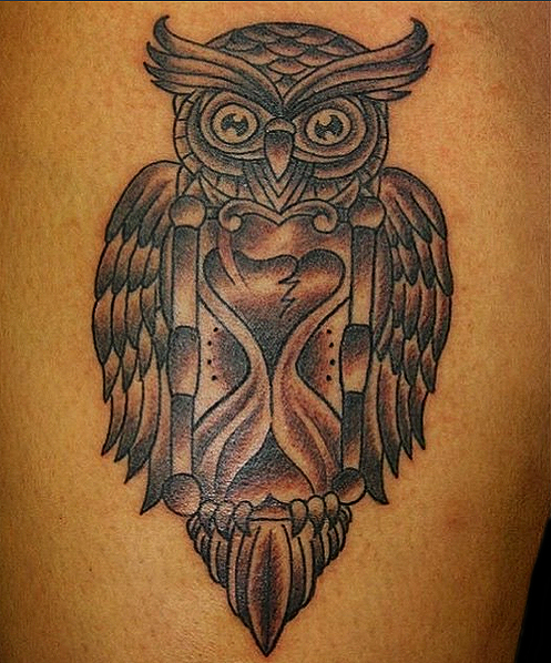 egyptian owl tattoo